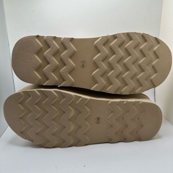 CUSHIONAIRE Women's Genuine Suede pull platform boot +Memory Foam 8.5 SAND - Picture 5 of 7